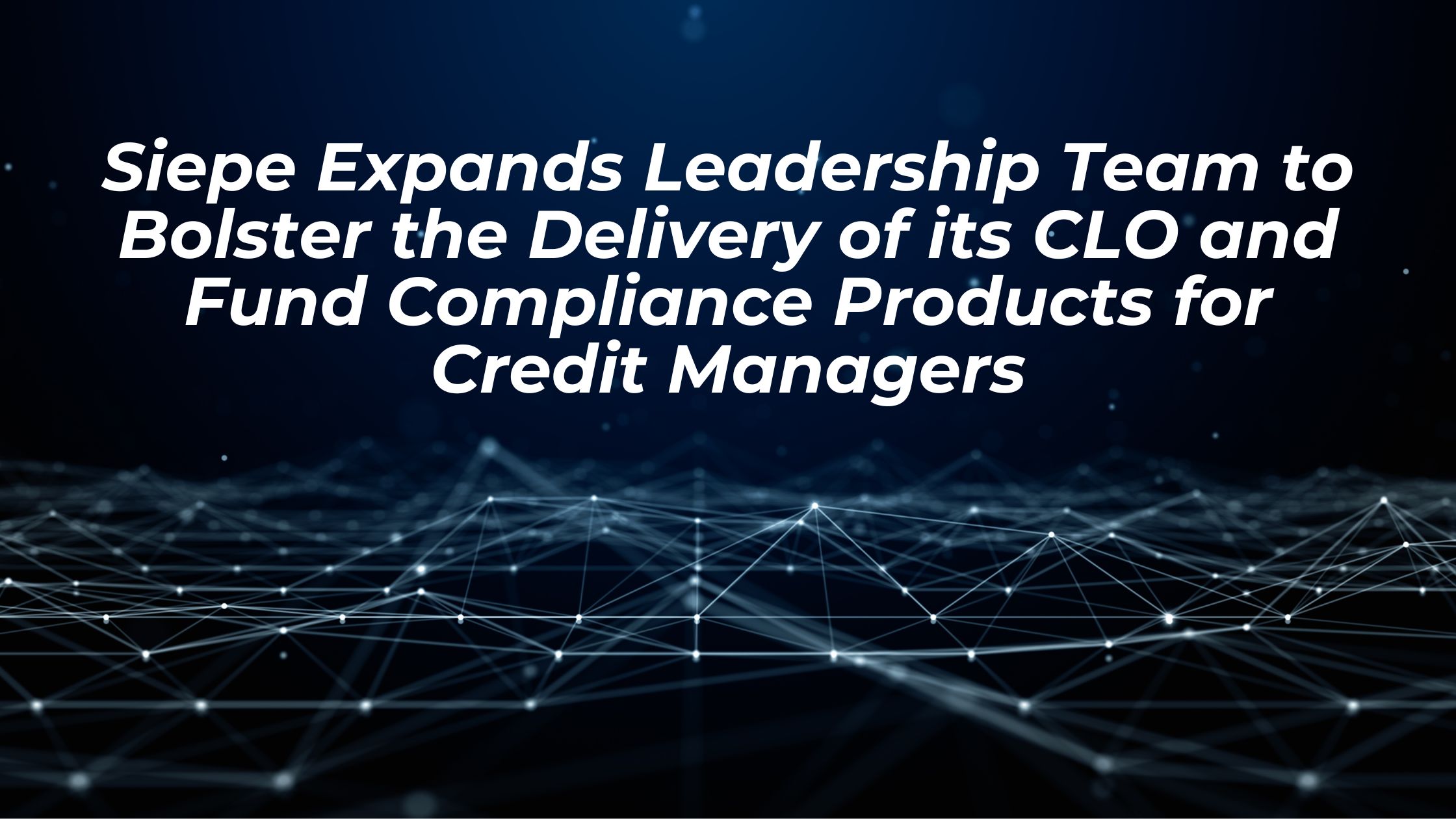 CLO and Fund Compliance Products for Credit Managers