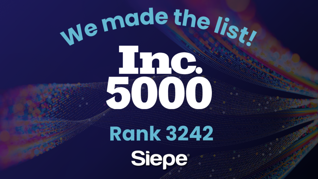 Siepe Listed in Inc. 5000 for Fourth Consecutive Year